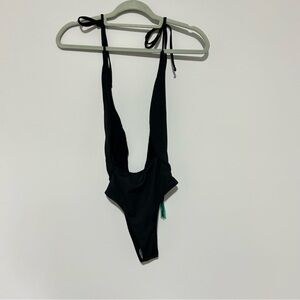 Fashion Nova Black NWT Summer in Santorini Black One Piece Swimsuit